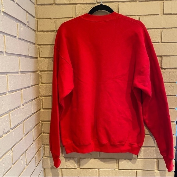 India Ink Hand Painted Valentines Day Heart Sweatshirt Sweater Vintage XL - Picture 5 of 7